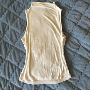 Ambiance Sleeveless Cream Tank Top